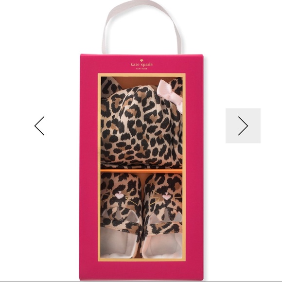 ❌SOLD❌ NWT 4-Piece Set by Kate Spade Leopard Sets (0-6 months) - Picture 4 of 6
